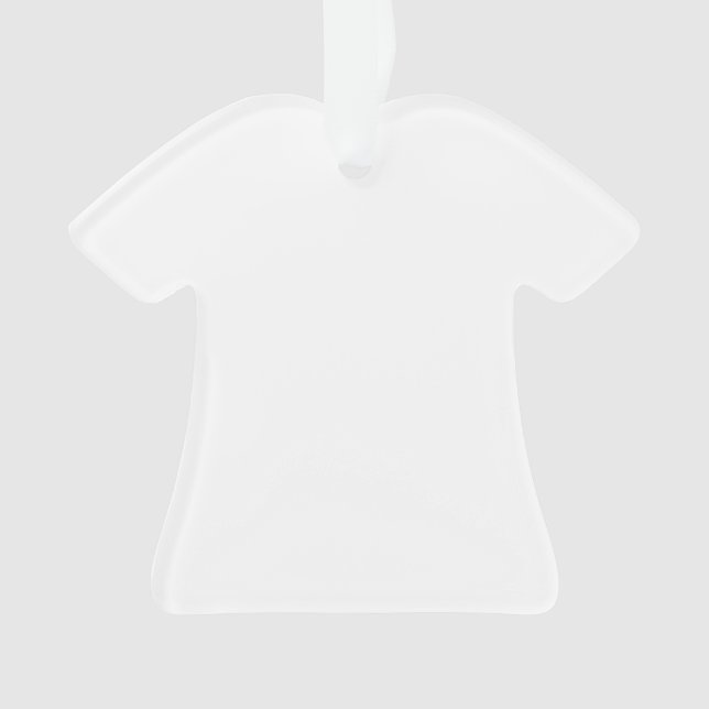 Ornamento Encomenda de Camisa Acrílica Torne-Se Próprio (Frente)