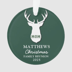 Ornamento Encontro de Família Natal Personalizado para Mãe