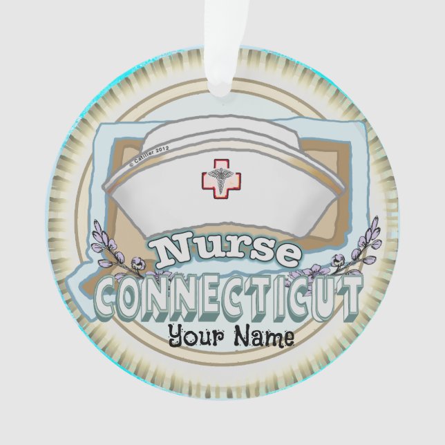 Ornamento Enfermeira de Connecticut (Frente)