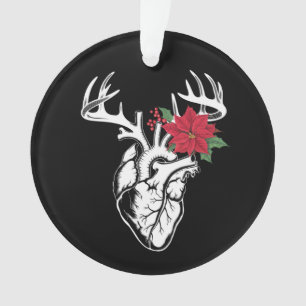 Ornamento Enfermeiro Anatomia Cardíaca Reindeer Cath Lab RN