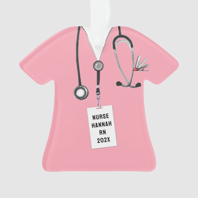 Ornamento Enfermeiro Enfermeiro Graduação Escolar (Frente)