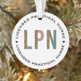 Ornamento Enfermeiro prático licenciado de LPN personalizado
