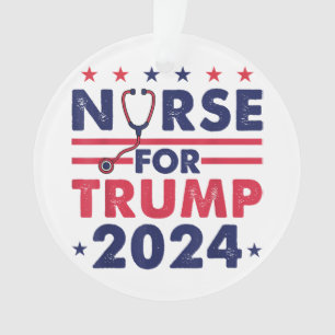 Ornamento Enfermeiros Retroativos Para Trump 2024 America St