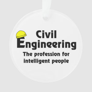 Ornamento Engenheiro Civil Inteligente