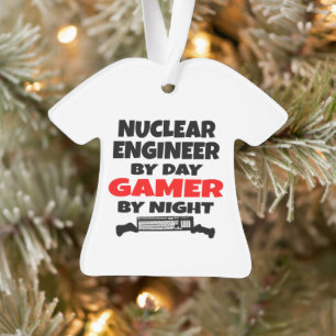 Ornamento Engenheiro nuclear por dia de jogador à noite