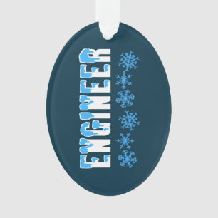 Ornamento Engenheiro Snowflake
