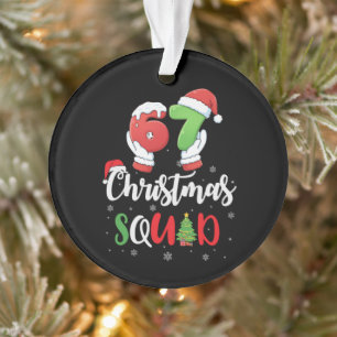 Ornamento Engraçado 67 Seis Sete Brianrot Natal Esquadrão