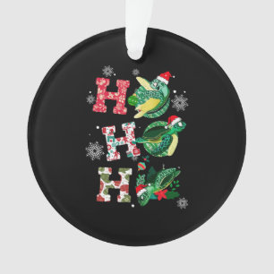 Ornamento Engraçado Feliz Natal HO HO Papais noeis de Tarta