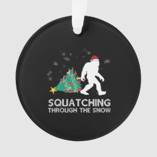 Ornamento Engraçado Sasquatch Natal Presente Esmagando Pé Gr