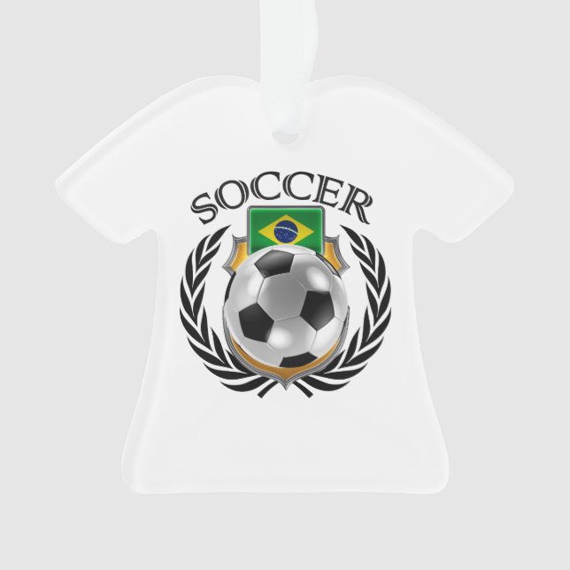 Ornamento Engrenagem do fã do futebol 2016 de Brasil (Frente)