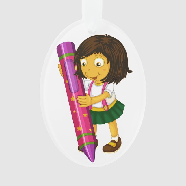 Ornamento Ensino de agradecimentos ao Professor (Frente)