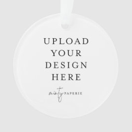 Ornamento Envio Personalizado da Sua Foto em Acrílico