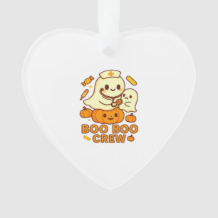 Ornamento Equipe Boo Boo Enfermeira Engraçado Halloween Fant