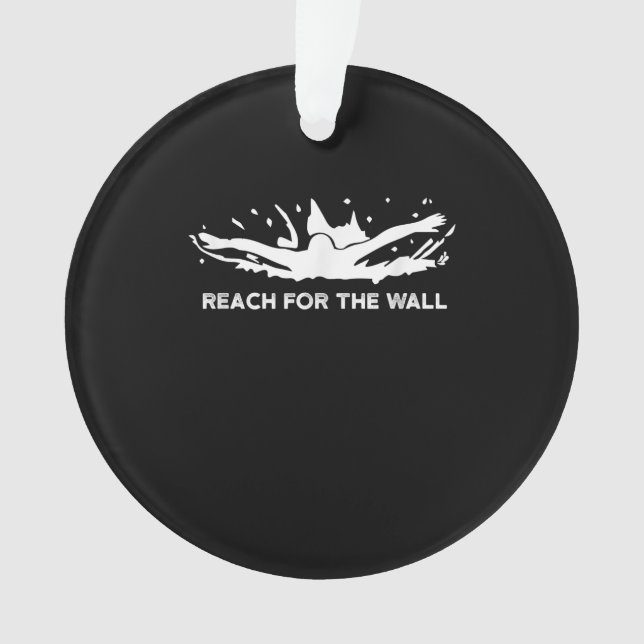 Ornamento Equipe de Natação do esporte para nadadores engraç (Frente)