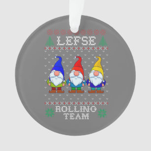 Ornamento Equipe Rolling da Esquerda, Tomate de Natal Gnomo