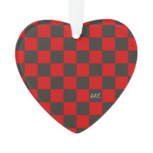 Equipe Spirit Checkerboard INTIALS School Heart Di