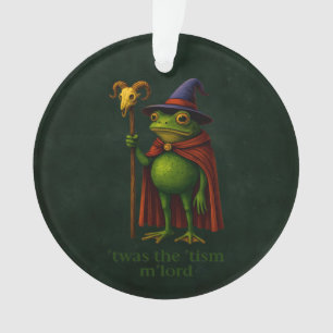 Ornamento Era o 'Tismo Senhor Sapo Meme Conscientização do A
