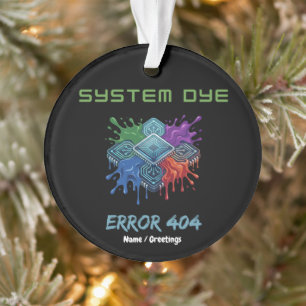 Ornamento Erro de Cor do Sistema 404 Falha Técnica Gráfico d