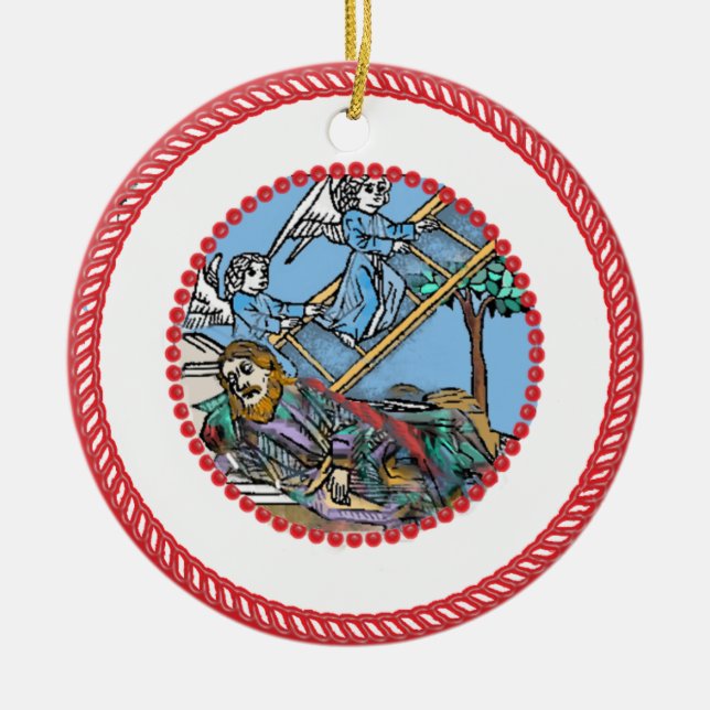 Ornamento Escada de Jesse Tree Jacob #1 (Frente)