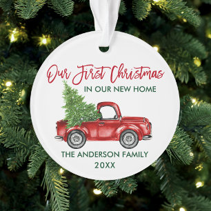 Ornamento Escoteiro de Pincel Primeiro Natal Novo Caminhão-