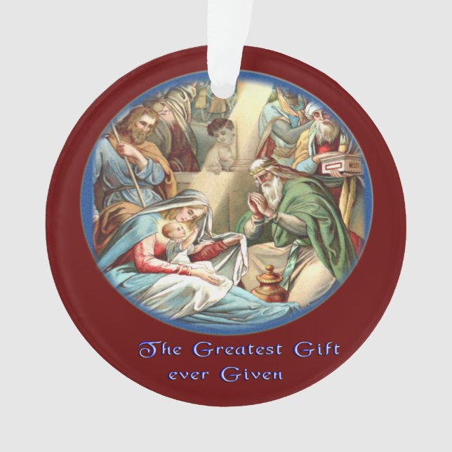 Ornamento Esfera de Natividade (Frente)