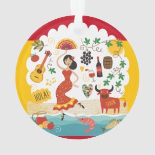 Ornamento ESPANHA Monograma - VEJA DE VOLTA!