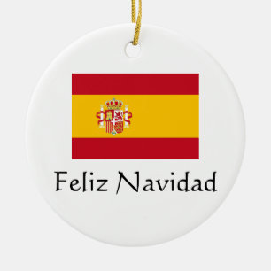 Ornamento espanhol Feliz Natal