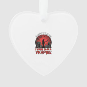 Ornamento Esqueça Princesa Quer Ser Vampira Halloween_1