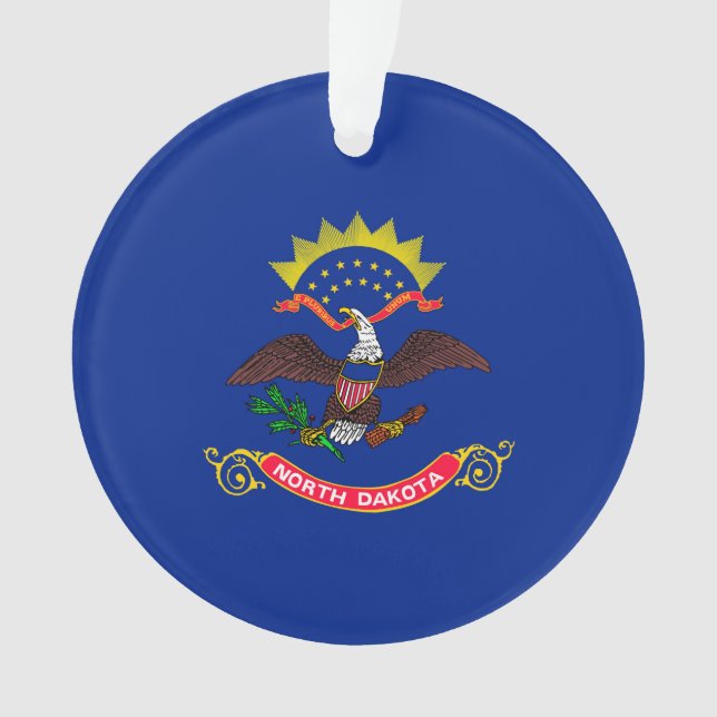 Ornamento Estado do Dakota do Norte - Design (Frente)