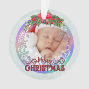 Ornamento Estatísticas de nascimento de novo bebê Natal, Anú