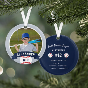 Ornamento Estatísticas personalizadas de jogadores e fotos d