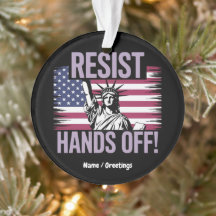 Estátua da Liberdade Mãos à Resistência aos Protes