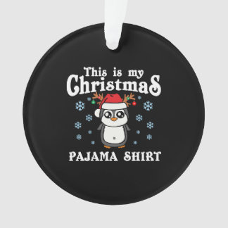 Ornamento Este É O Meu Papai noel De Pinguim De Natal