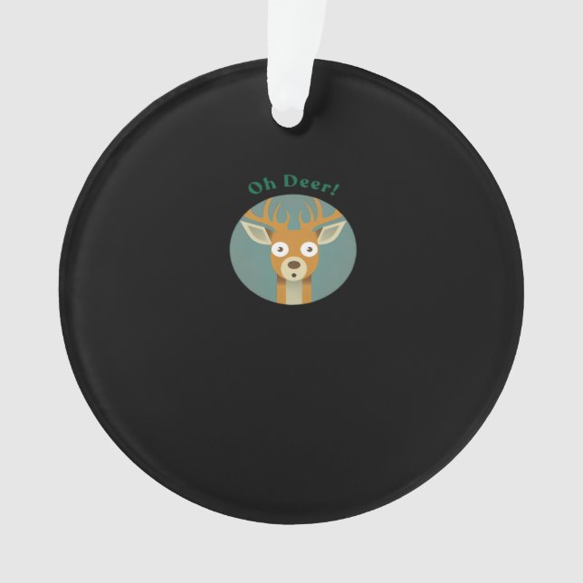 Ornamento Estilo Criativo Oh Deer (Frente)