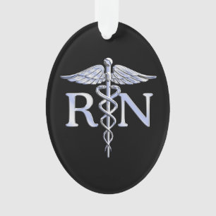 Ornamento Estilo de Cobras de Caduceus RN Registrados em Pre