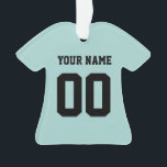 Ornamento Estilo de Jersey desportivo personalizado<br><div class="desc">Ornamento Personalizado de Estilo de Jersey</div>