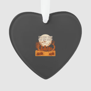 Ornamento Estou Aqui Boos Halloween Crianças Silhueta Lua P