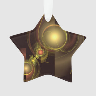 Ornamento Estrela Acrínica de Abstrato de Conexão Inteira
