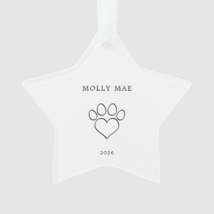 Ornamento Estrela de Natal Árvore de Natal Pet Cachorro/Gato