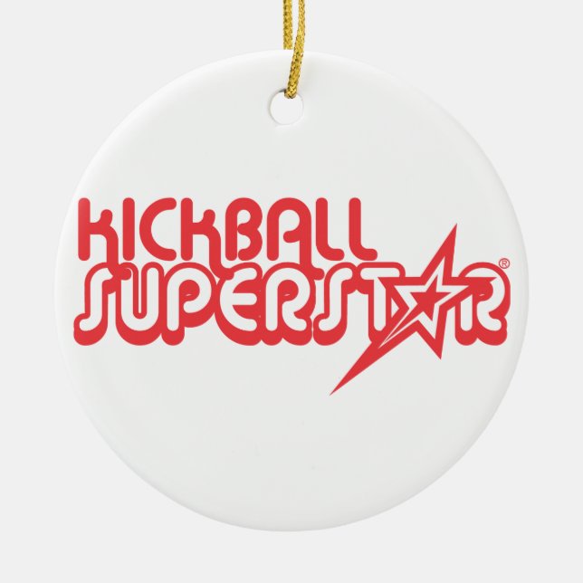 Ornamento - estrela mundial de Kickball (Frente)