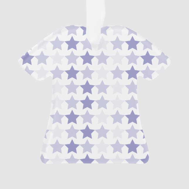 Ornamento Estrelas de Ombre Azul Patriótica (Frente)