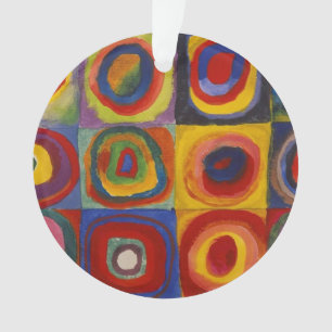 Ornamento Estudo de Cor de Kandinsky Quadrados Quadrados Col