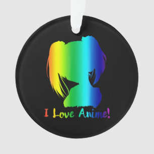 Ornamento eu adoro anime, mangá de cosplay