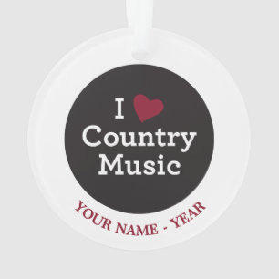 Ornamento Eu amo a música country