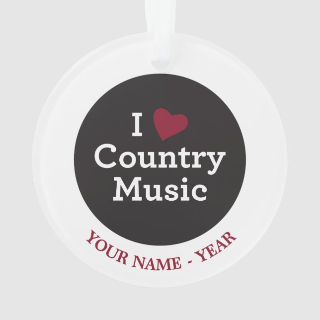 Ornamento Eu amo a música country (Verso)