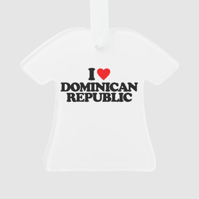 ORNAMENTO EU AMO A REPÚBLICA DOMINICANA (Verso)