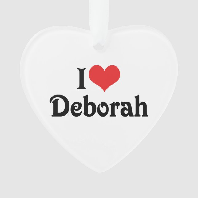 Ornamento Eu Amo Deborah (Frente)