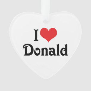 Ornamento Eu Amo Donald