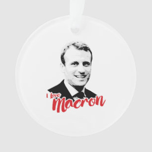 Ornamento Eu amo Emmanuel Macron -