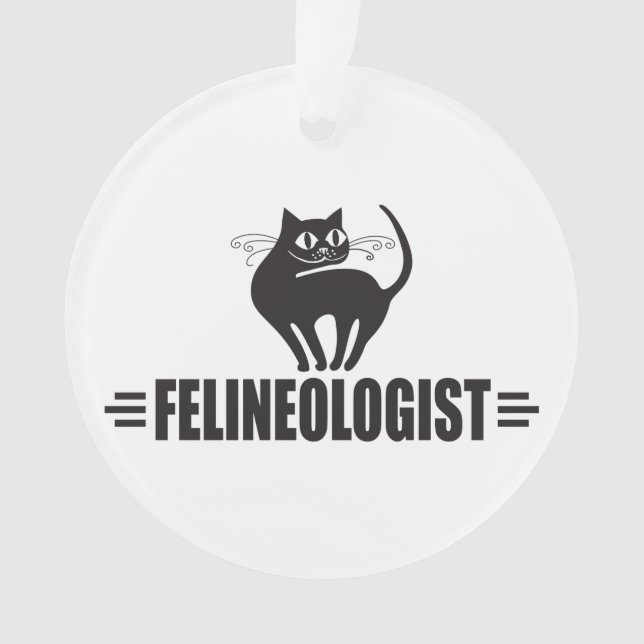 Ornamento Eu amo gatos (Frente)